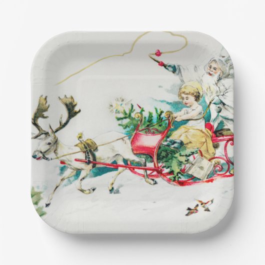 マイ親愛リトルフレンド – クリスマスホリデー ペーパープレート (正面)