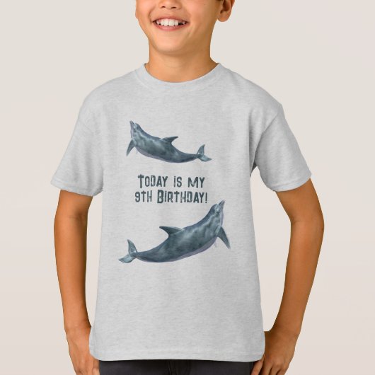 マイ誕生日キッズドルフィンことわざ Tシャツ (正面)