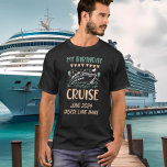 マイ誕生日クルーズ Tシャツ<br><div class="desc">このデザインはパーソナライズされた、写真や文字を変更して提供される領域にあってもよい。またカスタマイズは、このテンプレートをカスタマイズしクリックて、を選択してさらに背景の色を削除または変更したり、文字を追加したり、文字の色またはスタイルを変更したり、文字のみのデザインの画像を削除したりすることで可能です。このもし商品はデザインを別の商品に移すオプションがあり、必要に応じてデザインを調整しもして下さい。colorflowcreations@gmail.comで連絡は、このデザインを別の製品で使用するもしか、デザインのサポートが必要な場合は、ページの上部にあるチャットオプションを使用する。www.facebook.com/colorflowcreations、www.instagram.com/colorflowcreations、www.twitter.com/colorflowart、後を追およびwww.pinterest.com/colorflowcreationsで自分のデザインや自分の情報を見る。</div>