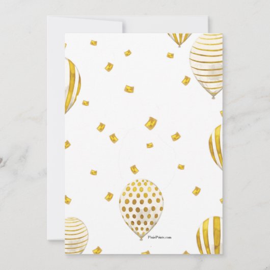 マイ誕生祝い 招待状 (裏面)