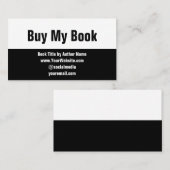 マイ買ブックブラック&ホワイト作家マーケティング 名刺 (正面/裏面)