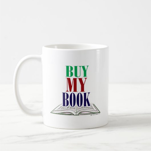 マイ買ブック作家カッコいいプロモーションデザイン コーヒーマグカップ (左)