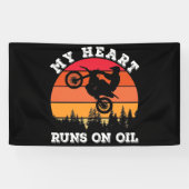 マイ走ハートオン油ダートバイクヴィンテージ 横断幕 (横)