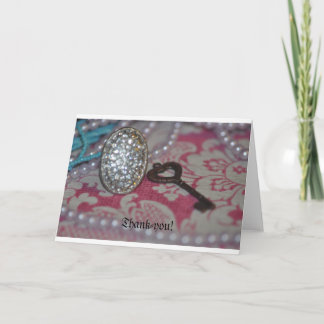 マイ鍵製品へのハート サンキューカード