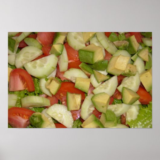 マイ食べサラダプリント ポスター (正面)