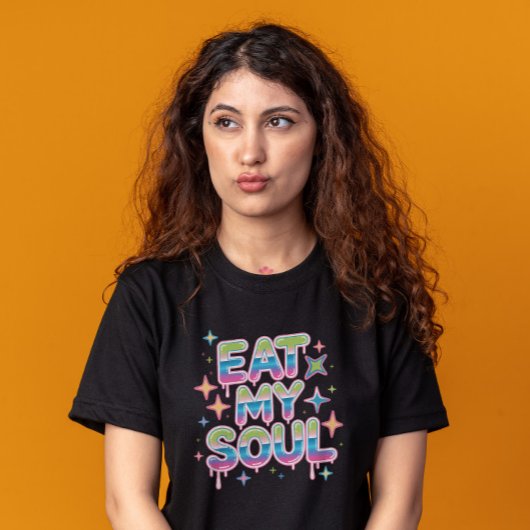 マイ食べソウルフンコポップ・アートのグラフィティ Tシャツ