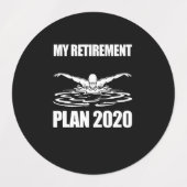 マイ食べバブルスイミングおもしろいギフト泳ぐ人スイム ラベル (デザイン2)