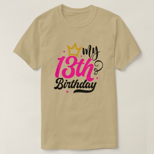 マイ13th誕生日01 tシャツ (デザイン正面)
