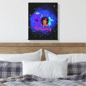 マイ5誕生日マーメイド キャンバスプリント (インサイチュ (寝室))