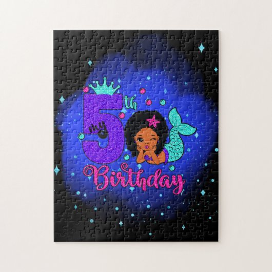 マイ5誕生日マーメイド ジグソーパズル (縦)