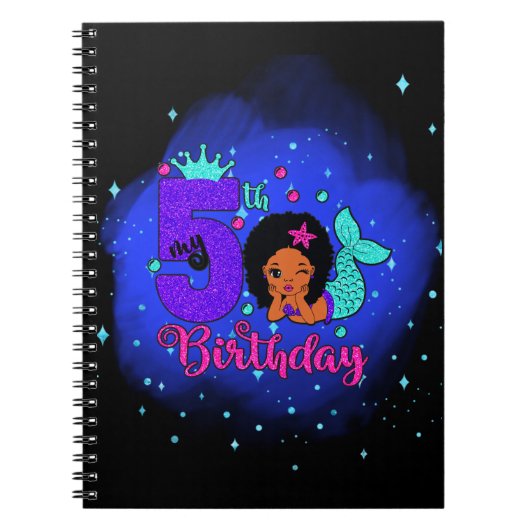 マイ5誕生日マーメイド ノートブック (正面)