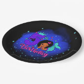 マイ5誕生日マーメイド ペーパープレート (アングル)