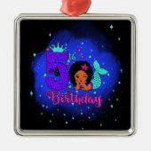 マイ5誕生日マーメイド メタルオーナメント (正面)