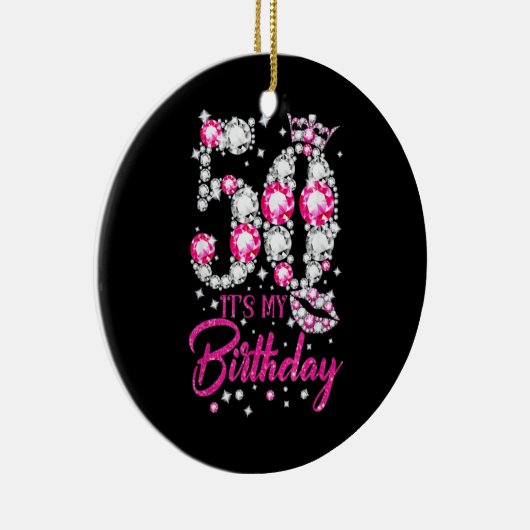 マイ50誕生日クイーン セラミックオーナメント (右)