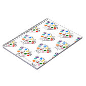 マイ9猫科の動物スパイラルパファンシーンツ（スパイラルノートブック） ノートブック (左側)