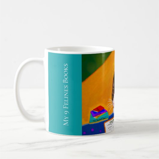 マイ9猫科の動物(Tigey)マグ コーヒーマグカップ (左)