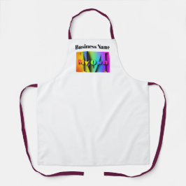 マイ オウン カフェ コーヒー ショップ ホワイト をカスタマイズする エプロン