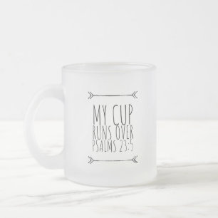 『マイ·カッ走プ·オーバー·バイブル·バース·マグ』 フロストグラスマグカップ