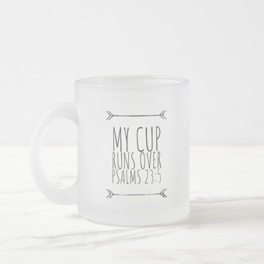 『マイ·カッ走プ·オーバー·バイブル·バース·マグ』 フロストグラスマグカップ (左)