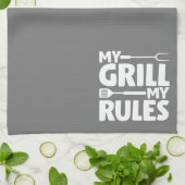 マイ・グリル・マイ・ルール キッチンタオル (折り畳み)