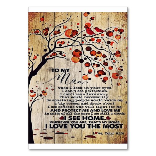 『マイ・サンド・ギフト』 彼への手紙| | テーブルナンバー (正面)