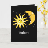 『マイ・サン・マイ・ムーン・アンド・オール・スターズ・バレンタイン・カード』 カード (黄色い花)