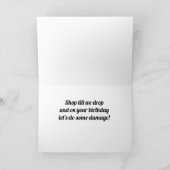 **マイ・ショッパー**カお気に入りのードへのハッピーバースデー カード (内部)