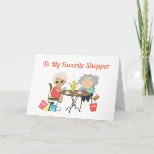 **マイ・ショッパー**カお気に入りのードへのハッピーバースデー カード (正面)