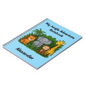 マイ・ジャングル・アドベンチャー・ノートブック - 子供用  -  - 個人的な記録 ノートブック (左側)