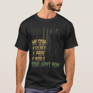 『マイ・ソンジャー・アーミー・誇りを持ったマム・軍隊・マザー』 Tシャツ