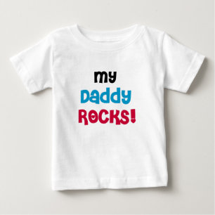 マイ・ダディ・ロックズ ベビーTシャツ