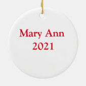 マイ・ドリームズ  セラミックオーナメント (裏面)