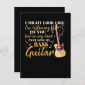 マイ・バス・遊ギター サンキューカード (正面/裏面)