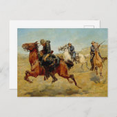 「マイ・バンキー」西部芸術 チャールズ・シュレイヴォーゲル ポストカード (正面/裏面)