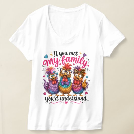 マイ ファミリー / サイズを選んでください Tシャツ (レイダウン)