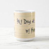 マイ・ボルゾ食べイ・マイ・宿題 コーヒーマグカップ (中央)