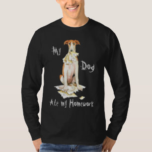 マイ・ボルゾ食べイ・マイ・宿題 Tシャツ