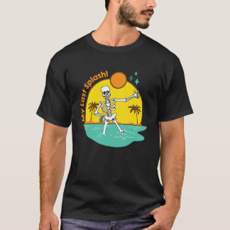 マイ ラスト スプラッシュ スケルトン ブライド ビーチ バチェロレッテ パーティー Tシャツ