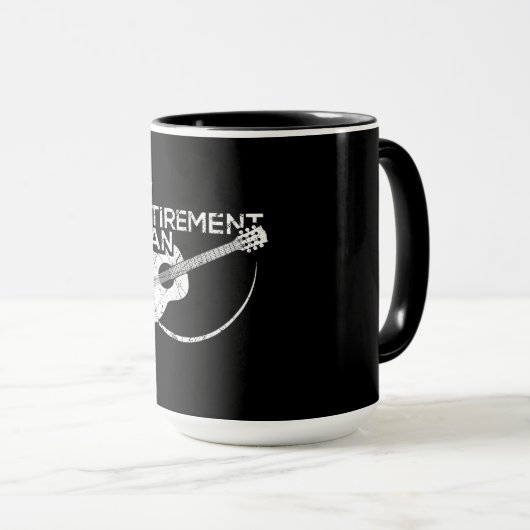 マイ·リタイアメント·プラン·ギターおもしろいミュージシャン マグカップ (正面右)
