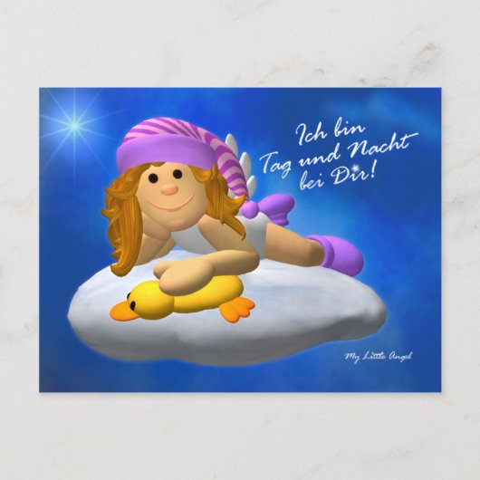 マイ・リトル・エンジェル:ラベル・アンド・ナクト ポストカード (正面)