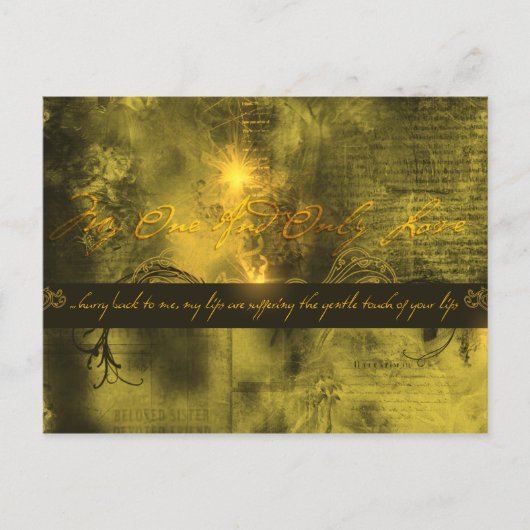 『マイ・ワン・アンド・オンリー・ラブ』 ポストカード (正面)
