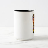 マイ 大きな光を輝かせる コーヒーマグ ツートーンマグカップ (中央)