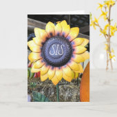 **マイ**特別なSIS**カードのハッピーバースデー カード (黄色い花)
