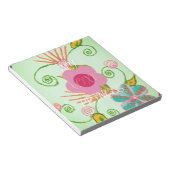 マイXOXOリトルプリンセスフローラアートプリントデザイン ノートパッド (アングル)