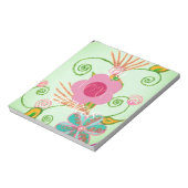 マイXOXOリトルプリンセスフローラアートプリントデザイン ノートパッド (回転)