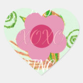 マイXOXOリトルプリンセスフローラアートプリントデザイン ハートシール (正面)