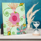 マイXOXOリトルプリンセスフローラアートプリントデザイン フォトプラーク (側面)