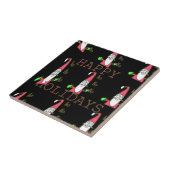 マウすてきスサンタ:おもしろい休日イラストレーション。 タイル (側面)