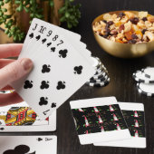 マウすてきスサンタ：おもしろい休日イラストレーション。 トランプ (インサイチュ)