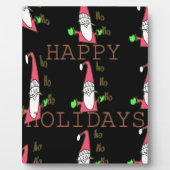 マウすてきスサンタ：おもしろい休日イラストレーション。 フォトプラーク (正面)